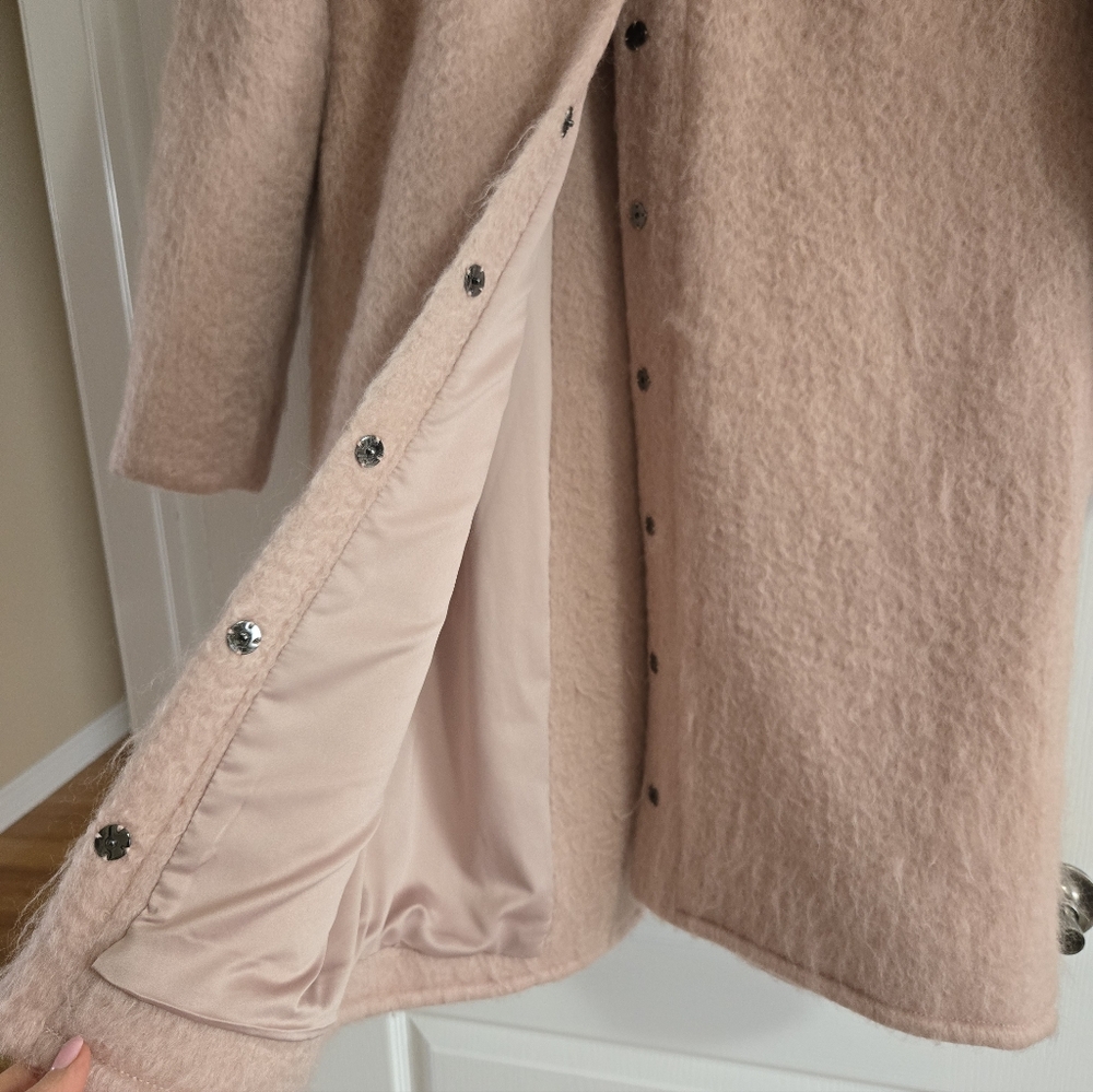Elegant Pink Women's Coat - Picture 13 of 14